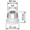 Керамический держатель сопла D21,4 (M11) для Raytools  арт.120515092A - st-e.info - Бердск
