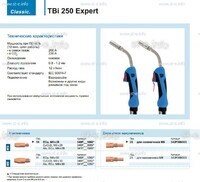 Горелка для полуавтоматической сварки TBi 250 Expert, длина 3 m. - st-e.info - Бердск